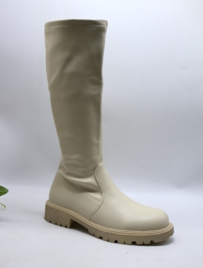 Kozaki damskie na płaskim (36-41) HQ312 BEIGE