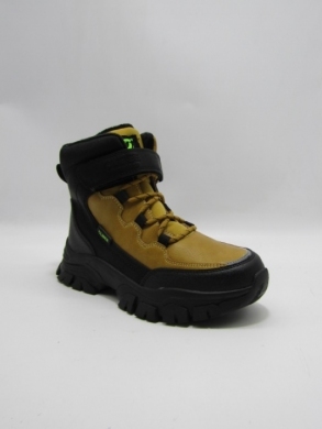 Botki chłopięce ocieplane (32-37) HC359 CAMEL/BLACK