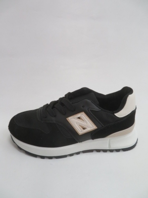 Buty sportowe damskie na płaskim (36-41) 1784 BLACK