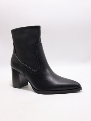 Botki damskie ocieplane na obcasie (36-41) C919 BLACK