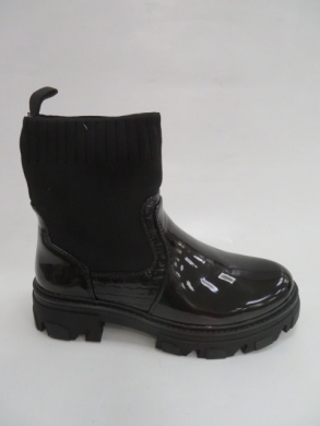 Botki damskie jesienne na płaskim (36-41) DE315M BLACK