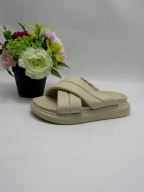 Klapki damskie na płaskim (36-41) 240044 BEIGE