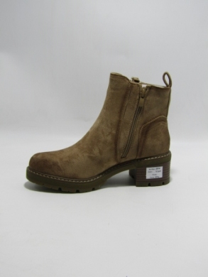 Botki damskie ocieplane na obcasie (36-41) 2610 KHAKI