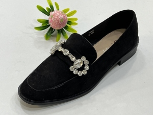 Mokasyny damskie na płaskim (36-41) T536 BLACK