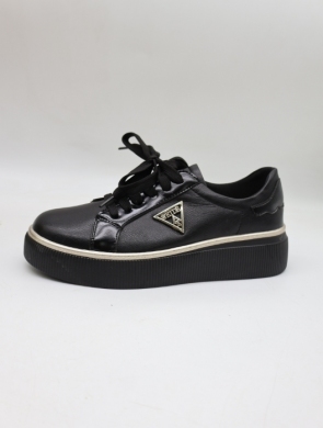 Buty sportowe damskie na płaskim (36-41) 6757 BLACK/GOLD