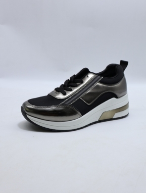 Buty sportowe damskie na koturnie (36-41) 0-1682 BLACK