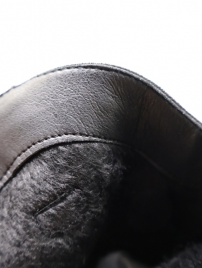 Kozaki damskie ocieplane na obcasie (36-41) R66 BLACK