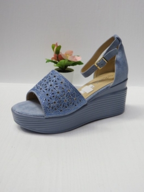 Sandały damskie na koturnie (36-41) B-9054 BLUE