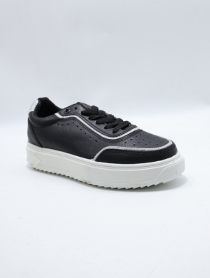 Buty sportowe damskie na płaskim (36-41) BL295 BLACK