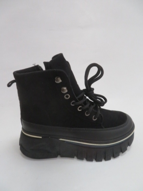 Botki damskie jesienne na koturnie (36-41) HL2110 BLACK
