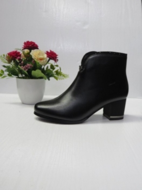 Botki damskie ocieplane na obcasie (36-41) 0606 BLACK