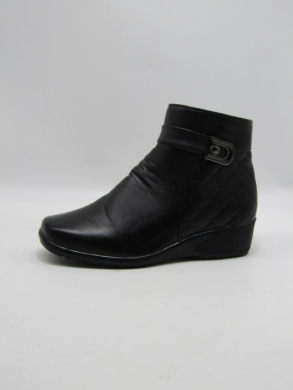 Botki damskie ocieplane na koturnie (37-42) B202 BLACK