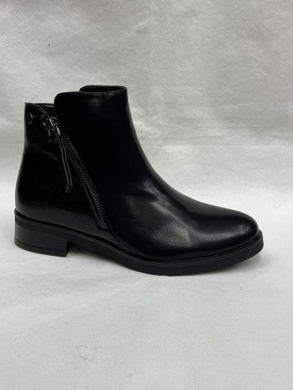 Botki damskie ocieplane na płaskim (36-41) C781 BLACK