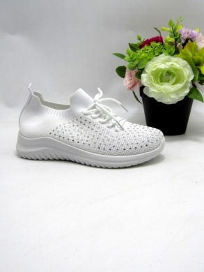 Buty sportowe damskie na płaskim (36-41) XLL-23189 WHITE