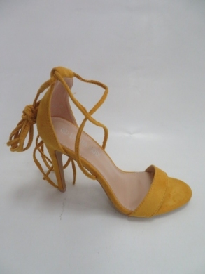 Sandały damskie na szpilce (36-41) QL-150 YELLOW