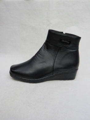Botki damskie ocieplane na koturnie (36-42) 2208 BLACK