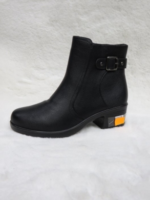 Botki damskie ocieplane na obcasie (36-41) JF50 BLACK