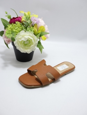 Klapki damskie na płaskim (36-41) WL-240 CAMEL