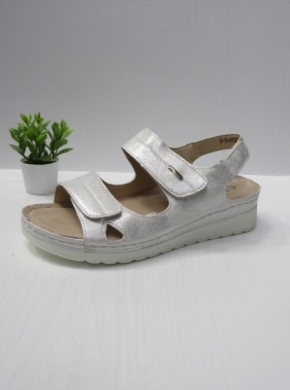 Sandały damskie na koturnie (36-41) 0533 SILVER