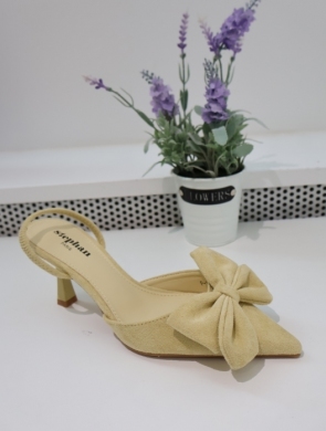 Sandały damskie na szpilce (36-41) P1483 YELLOW