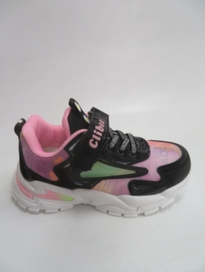 Buty sportowe dziewczęce (27-32) E86 BLACK/PINK