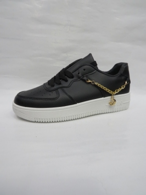 Buty sportowe damskie na płaskim (36-41) W-18 BLACK
