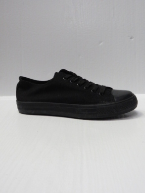 Trampki damskie na płaskim (36-41) B338 BLACK