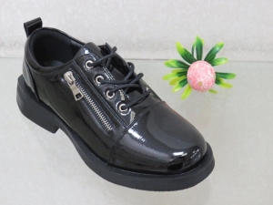 Półbuty damskie na płaskim (36-41) C21-8314-2 BLACK