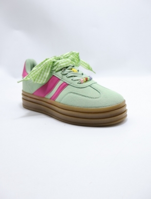 Buty sportowe damskie na płaskim (36-41) I526 GREEN