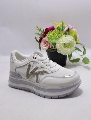 Buty sportowe damskie na płaskim (36-41) J-182 WHITE