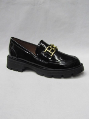 Mokasyny damskie na płaskim (36-41) W-216 BLACK