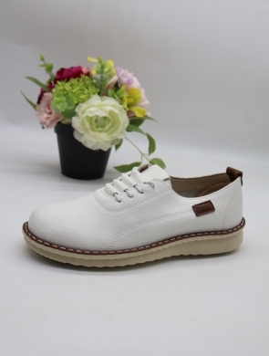 Półbuty damskie na płaskim (36-42) 25109-8 WHITE