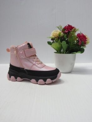 Botki dziewczęce ocieplane (26-31) HB355 PINK/BLACK