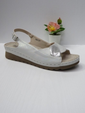 Sandały damskie na koturnie (36-41) 7AA231 SILVER