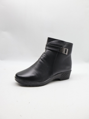 Botki damskie ocieplane na koturnie (36-42) FX23-22 BLACK