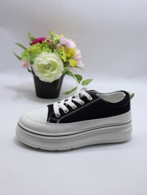 Trampki damskie na płaskim (36-41) BL228 BLACK