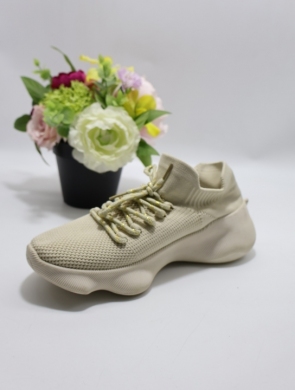 Buty sportowe damskie na płaskim (36-41) PC27 BEIGE