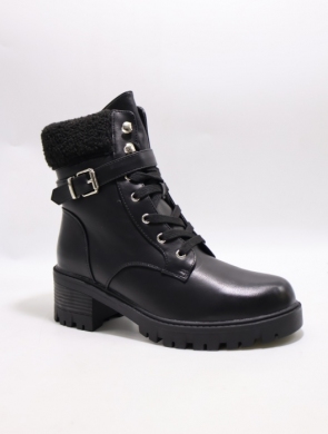 Botki damskie ocieplane na obcasie (36-41) X2319A