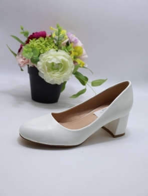Czółenki damskie na obcasie (36-41) YO-636 WHITE