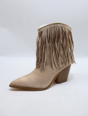 Botki damskie na obcasie (36-41) T180 BEIGE