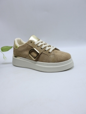 Buty sportowe damskie na płaskim (36-41) GB016 KHAKI