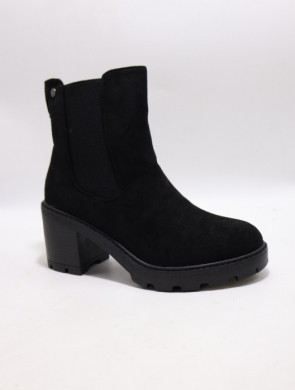 Botki damskie ocieplane na obcasie (36-41) X2317 BLACK