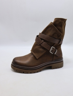 Botki damskie na płaskim (36-41) 5268 KHAKI
