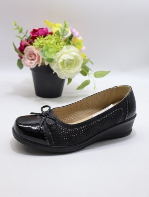 Półbuty damskie na koturnie (36-41) YEHJ-259 BLACK
