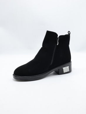 Botki damskie ocieplane na obcasie (36-41) W113 BLACK