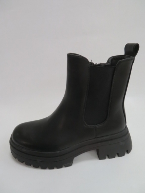 Botki damskie jesienne na płaskim (36-41) 3003 BLACK