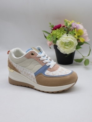 Buty sportowe damskie na koturnie (36-41) LJ67 BLUE