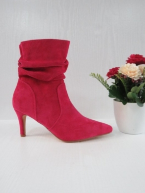 Botki damskie na szpilce (36-41) 9208-01 FUSIA