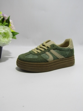 Buty sportowe damskie na płaskim (36-41) 8912 GREEN