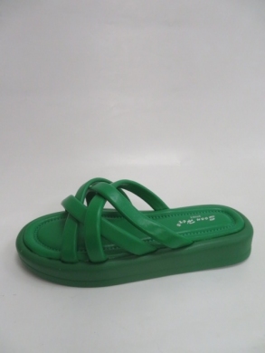 Klapki damskie na płaskim (36-41) W847 GREEN